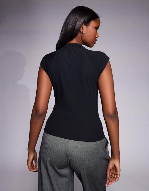 Nike - Chill - Top en maille nervurée - Noir , 3 de 4