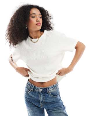 Nike Chill Waffle Knit Oversized T-shirt In White