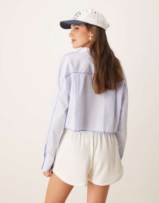 Nike chill waffle knit shorts in cream , 4 of 5