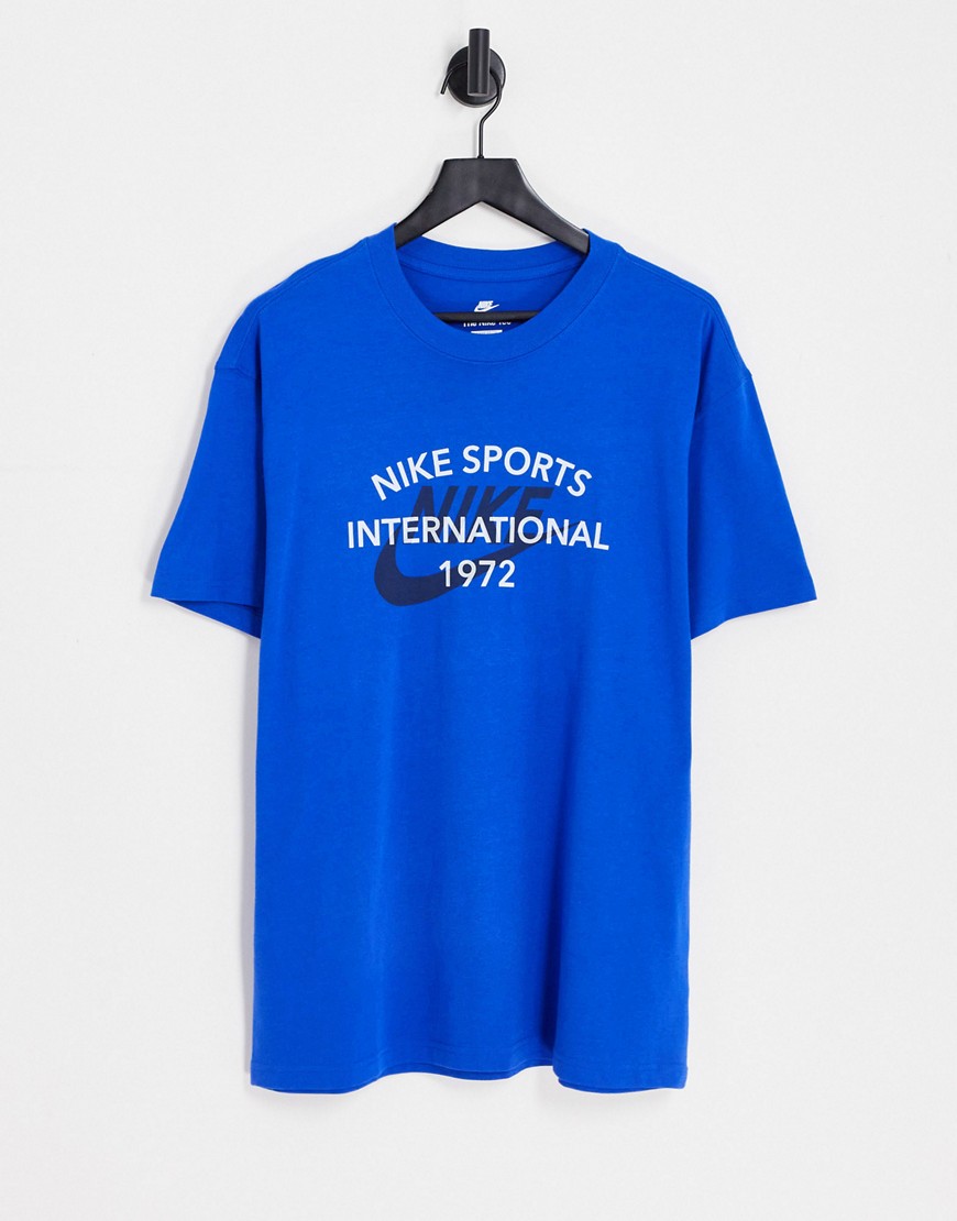 Nike Circa graphic T-shirt in game royal-Blue