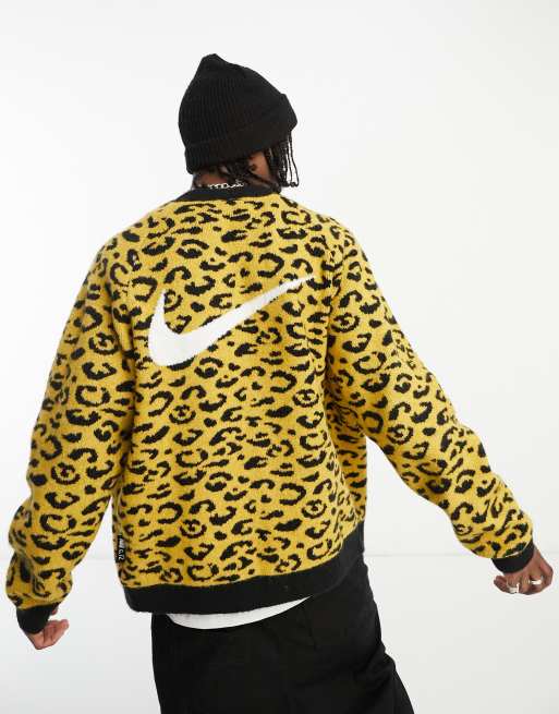 Nike store leopard sweater