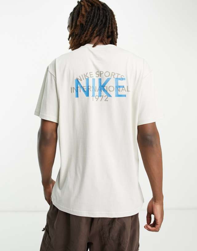 Nike Circa M90 Premium logo t-shirt in light bone