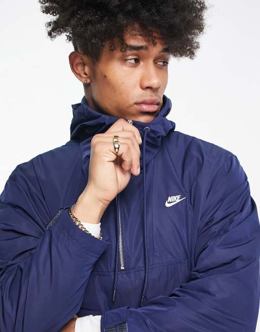 Nike Veste Running Coupe-Vent - Bleu/Bleu Foncé/Argenté