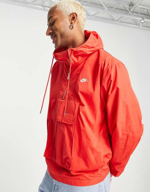 Nike – Circa Pack – Wkładana przez głowę wiatrówka w kolorze czerwonym