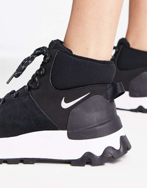 Womens black nike store boots