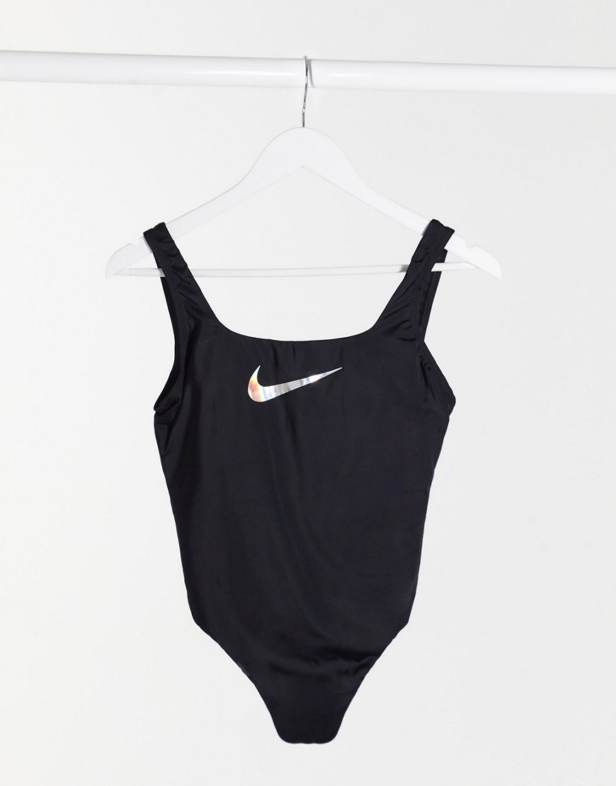 Nike - City series - Eendelig badpak met U-rug in zwart