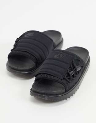 nike city sandals in black