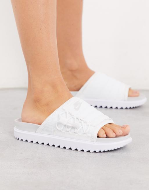 Nike City Sliders in white ASOS