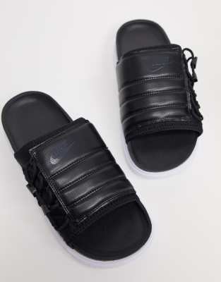 nike city sandals in black