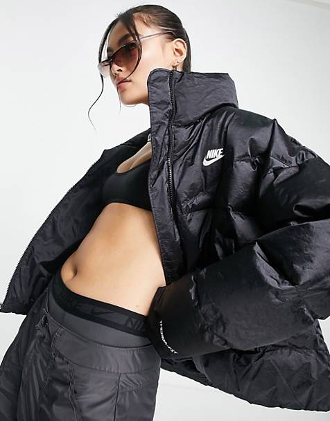 나이키 Nike City Tech padded jacket in black,BLACK