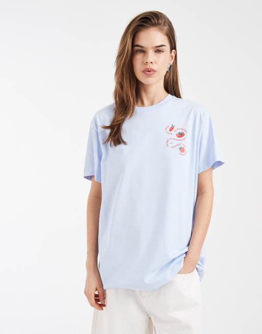 Nike – Classic – Blå t-shirt i oversize med tryck , 4 av 4