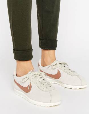 nike cortez metallic bronze