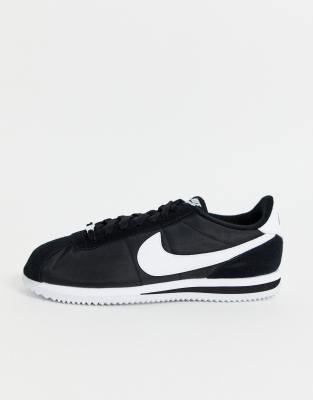 nike cortez triple black nylon