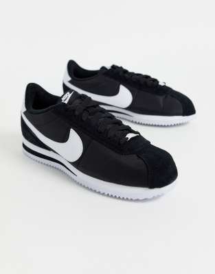 all black nike cortez nylon