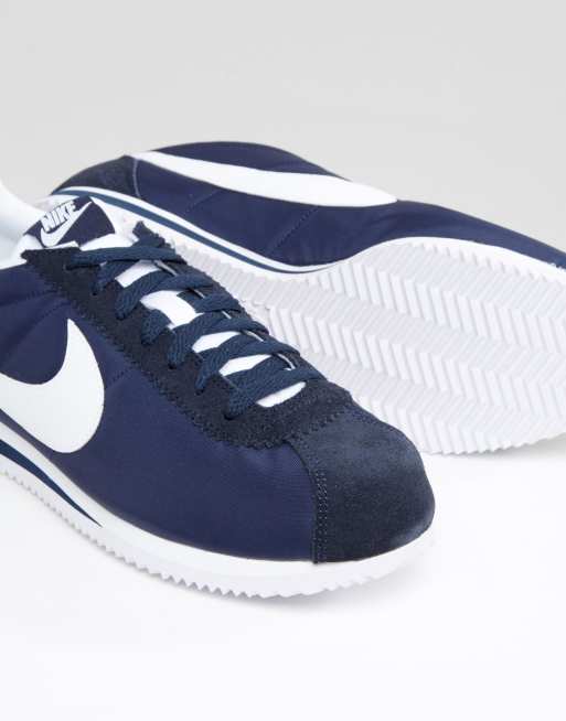 Nike Classic Cortez nylon trainers in navy 807472 410