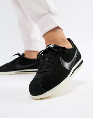 nike cortez nere pelle