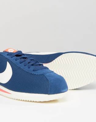 nike cortez trainers blue