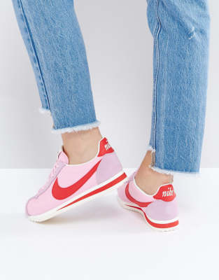 nike classic cortez trainers in retro leather