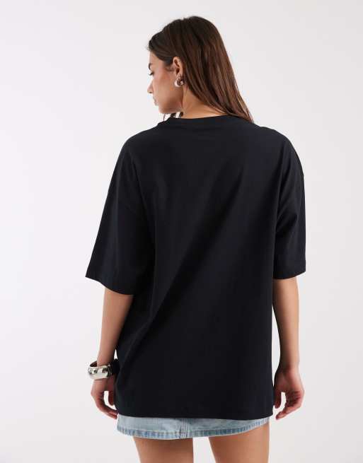 Nike Classic – Czarny T-shirt oversize z grafiką z wiśniami , 4 z 4