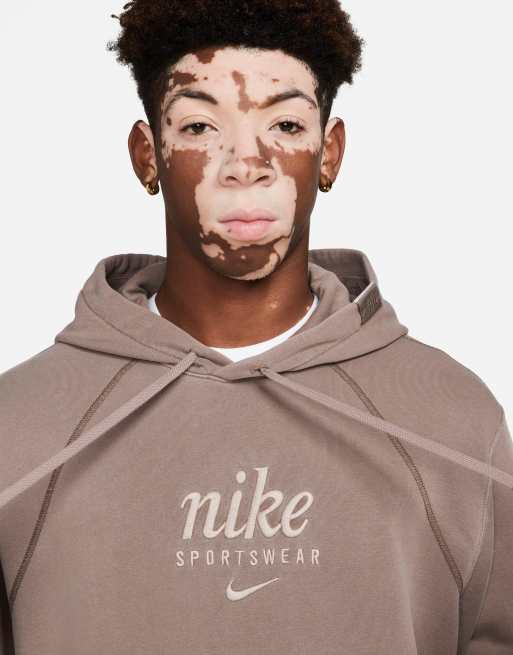 Nike heritage hoodie grey sales