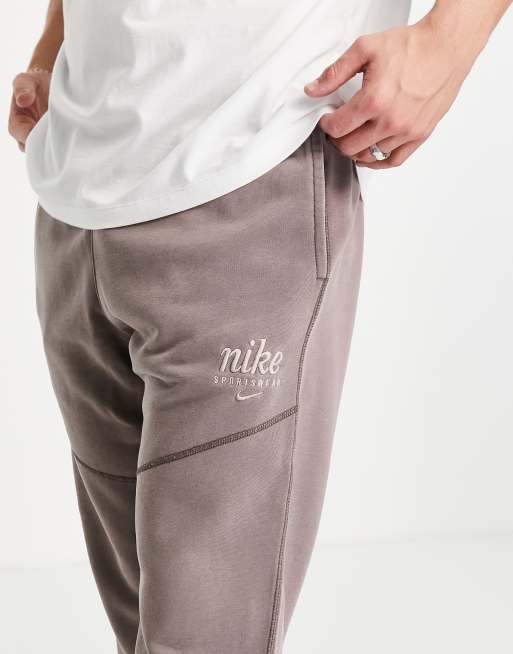Nike Classic Heritage washed sweatpants in gray ASOS