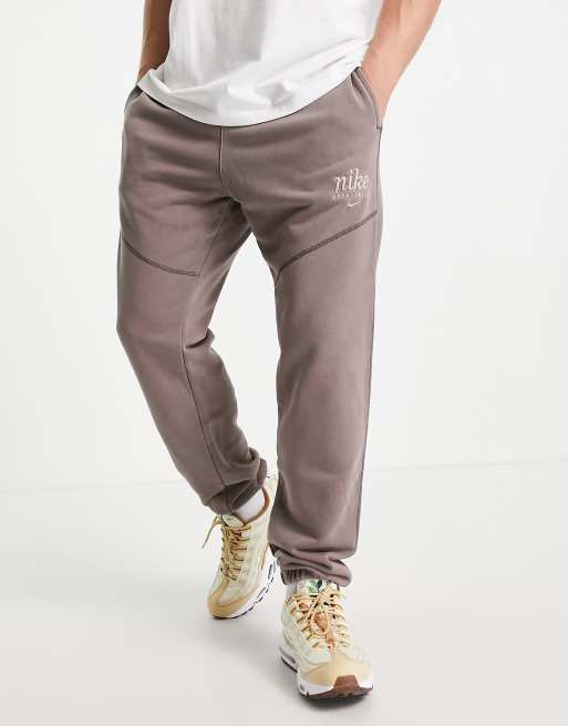 Nike Classic Heritage washed sweatpants in gray