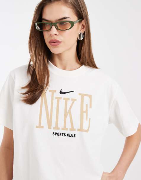 Nike Classic - Hvid oversized T-shirt med grafik - view 1