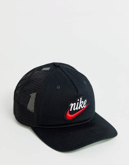 Nike trucker cap outlet black