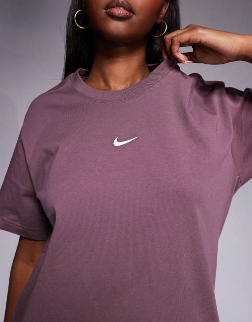 Nike - Classic - Mørkelilla oversized T-shirt, 4 af 4