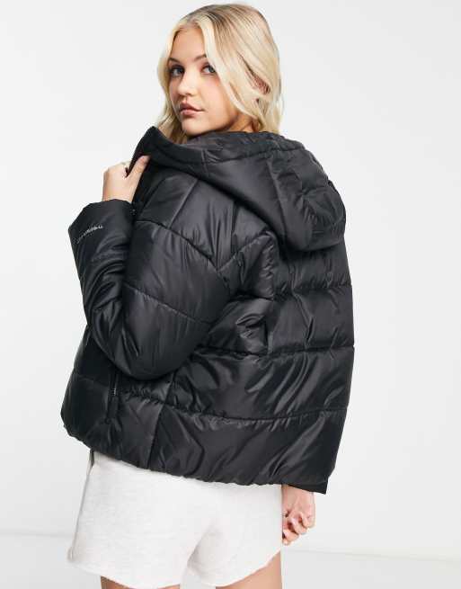 Nike classic padded jacket with hood in black, 2 of 4