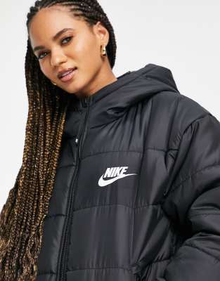 Nike classic padded jacket with hood in 