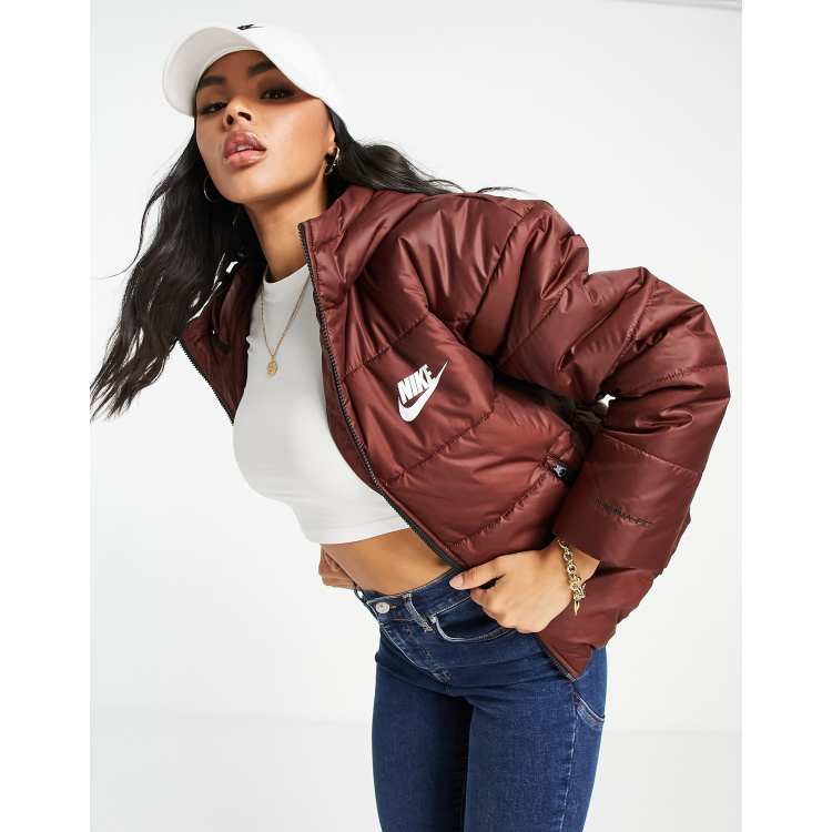 Nike store burgundy coat