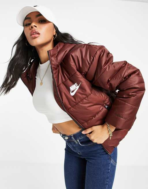 Nike store burgundy coat