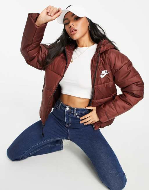 Burgundy nike 2025 jacket womens