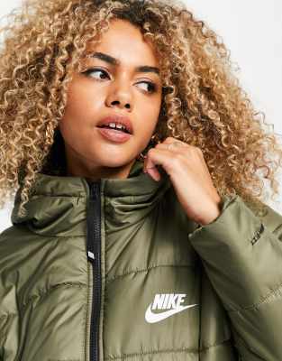 Nike classic padded jacket with hood in 