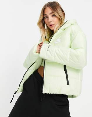 green nike padded jacket