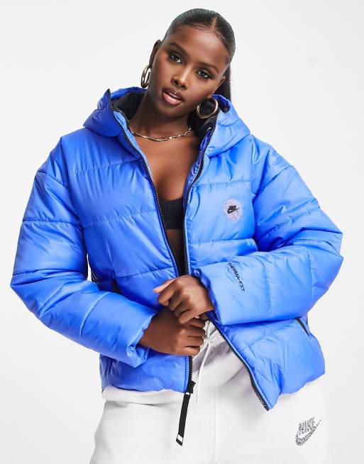 Blue nike hot sale bubble coat