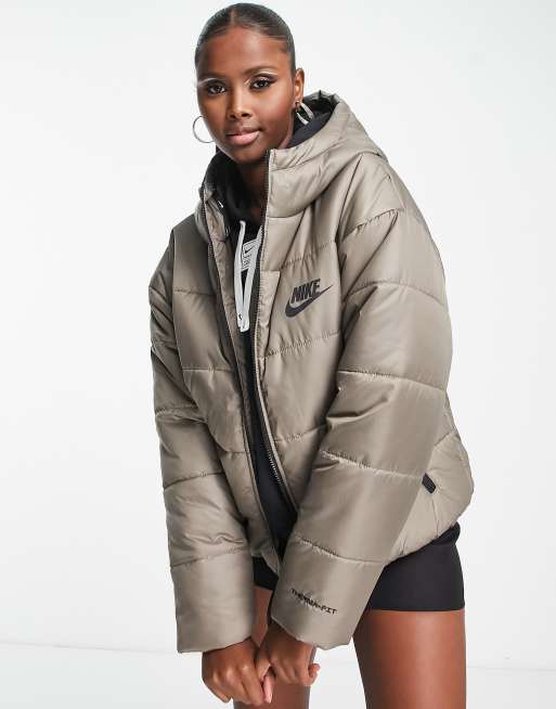 Olive padded jacket sale