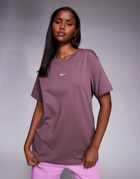 Nike Classic - T-shirt oversize viola scuro - view 1