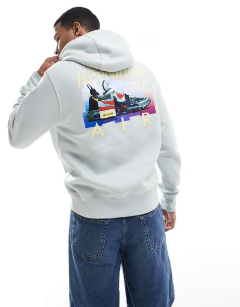 Nike - Club Air Max - Sweat à capuche avec imprimé graphique - Vert clair - view 1