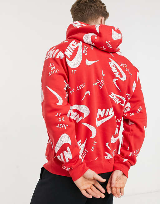 All red hoodie sale