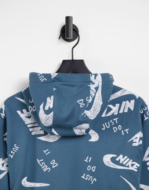 Nike sweatshirt logo online all over