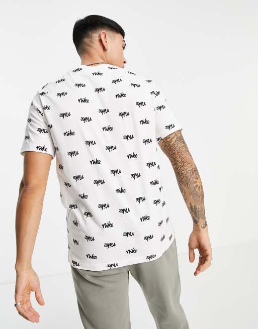 Nike all over store t shirt