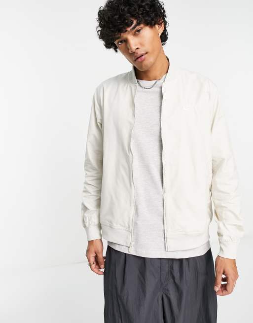 Nike Club - Beige vævet bomber-jakke