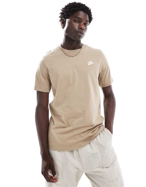 Nike Club – Beżowy T-shirt unisex, 3 z 4
