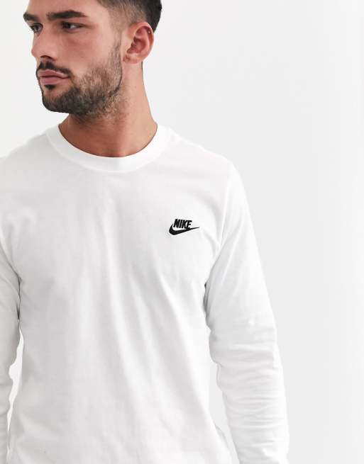 Nike Club – Biały t-shirt z długim rękawem, 3 z 4