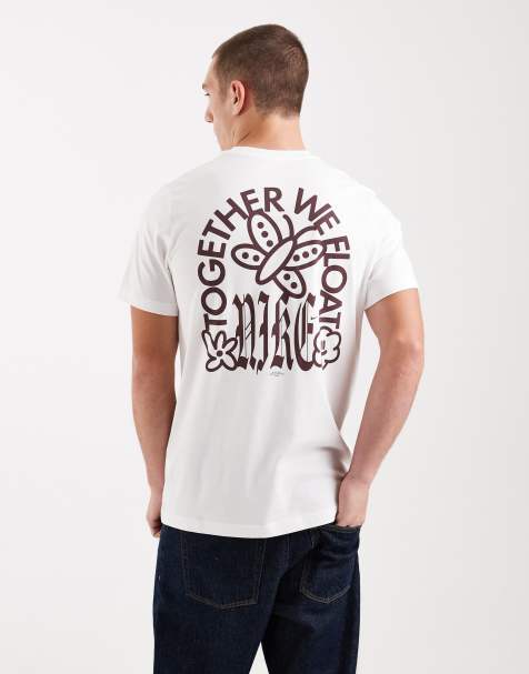 Nike Club graphic back print t-shirt in white