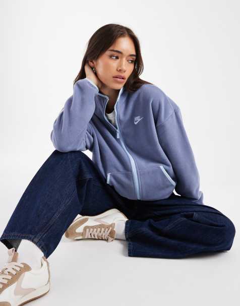 Nike - Club - Blå jakke i polar-fleece - view 1