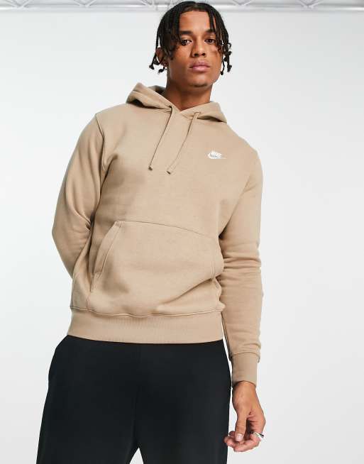 Nike Club – Bluza z kapturem unisex w bezowym odcieniu khaki