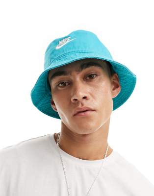 Nike Club bucket hat in blue turquoise